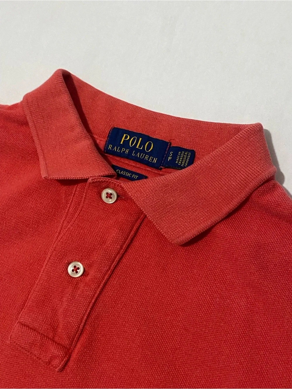 Polo by Ralph Lauren Red Men's Classic Mesh Polo Shirt Size S Classic Fit
